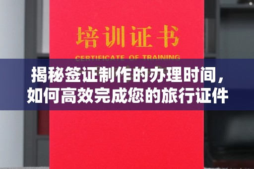 云阳揭秘签证制作的办理时间，如何高效完成您的旅行证件